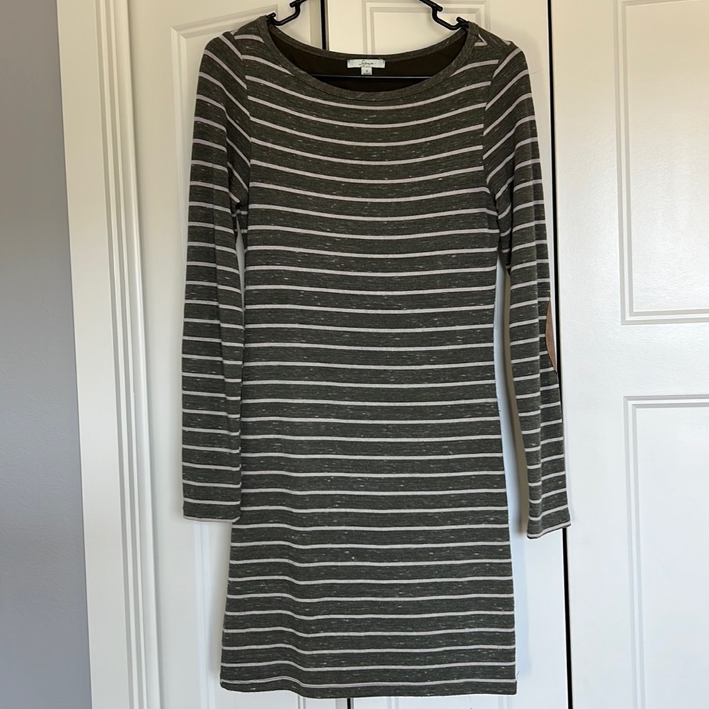Long sleeve body con tshirt dress